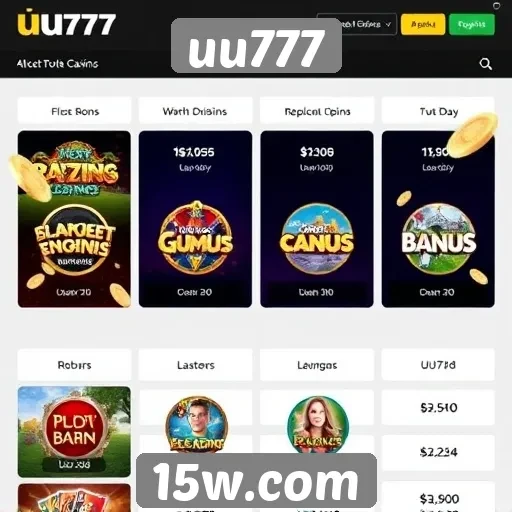 Comparativo de bônus oferecidos por uu777