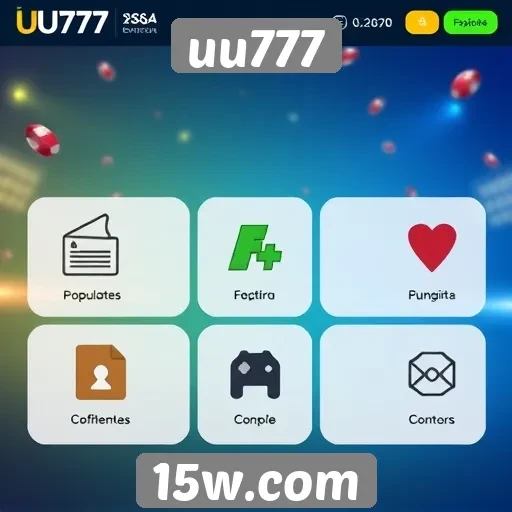 Análise das funcionalidades do site de jogos uu777